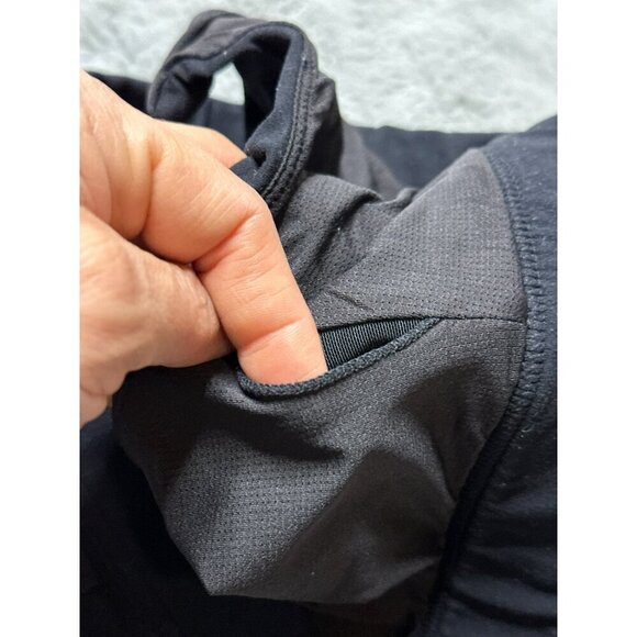 Black Basic Stretch One Shoulder Spaghetti Strap Light Compression Sports Bra - Picture 3 of 5